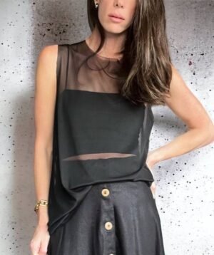 Camiseta Noir Tule