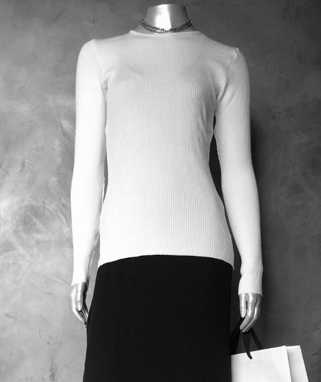 Blusa Drop Tricot Off White Frente2