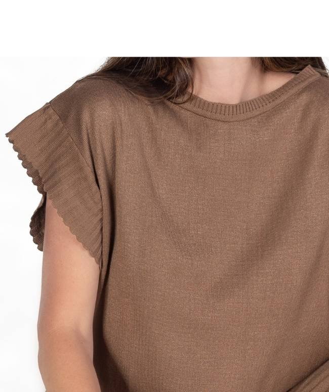 Conjunto Klein Tricot Camelo