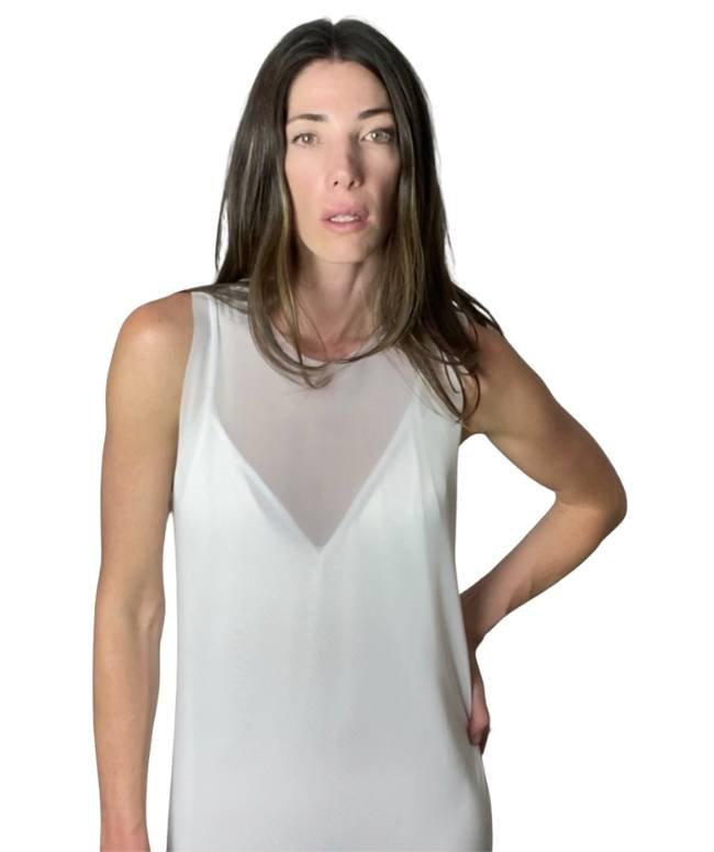 Vestido Noir Tule Off White 2