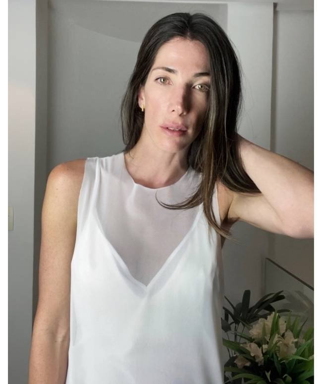 Vestido Tule Noir Off White 4